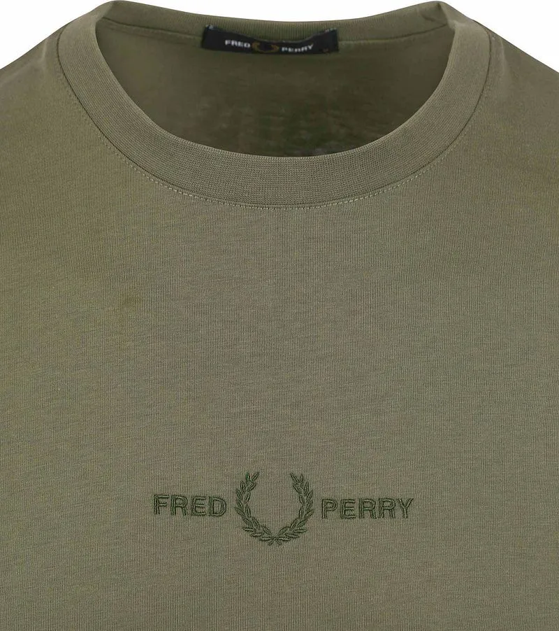 Fred Perry Fred Perry T-Shirt M4580 Olivgrün - Größe L, Dunkelgrün, – Produktbild 5 von 5