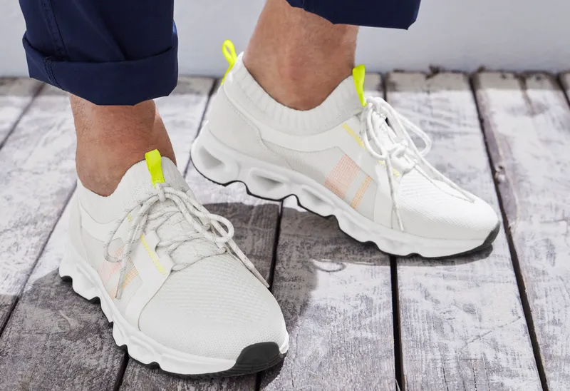 John Devin Sneaker, Weiß/neon, – Produktbild 1 von 3