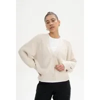 MELA MELA Rippstrick Cardigan Style BHUMA aus 100% Bio-Baumwolle, Cream melange, – Produktbild 1 von 1