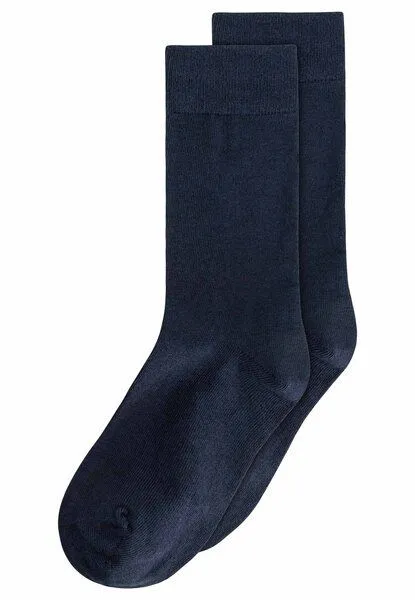 MELA MELA Basic Socken 2 Paare aus 100% Bio-Baumwolle, Navy, – Produktbild 1 von 1