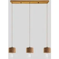 ALMUT von Wildheim ALMUT von Wildheim 3er Pendelleuchte aus Eichenholz Pastelltöne im skandinavischen Design, Eiche natur, – Produktbild 1 von 1