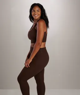 SEAAV SEAAV Damen vegan Sport-Bh Shoreline Support Coffee Bean – Produktbild 1 von 1