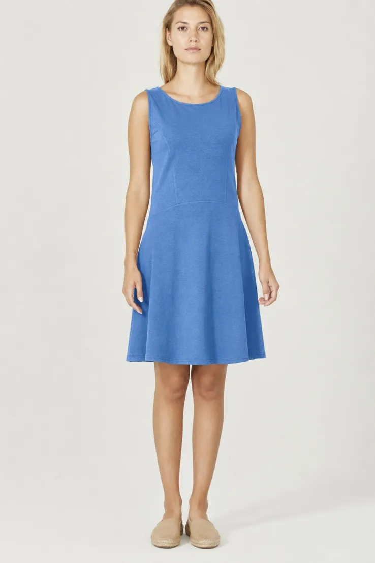 HempAge Hempage Damen vegan Kleid Aus Jersey Summer Ocean, Blau, – Produktbild 2 von 2
