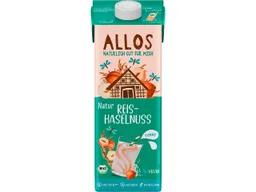 Allos Allos Bio-Reis-Haselnussdrink 'Natur', 1 l – Produktbild 1 von 1