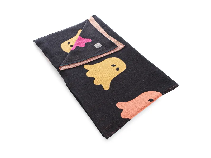 HANS NATUR HANS NATUR Babydecke Bio-Baumwolle Giraffe grey Maße 80 x 100 cm – Produktbild 2 von 5