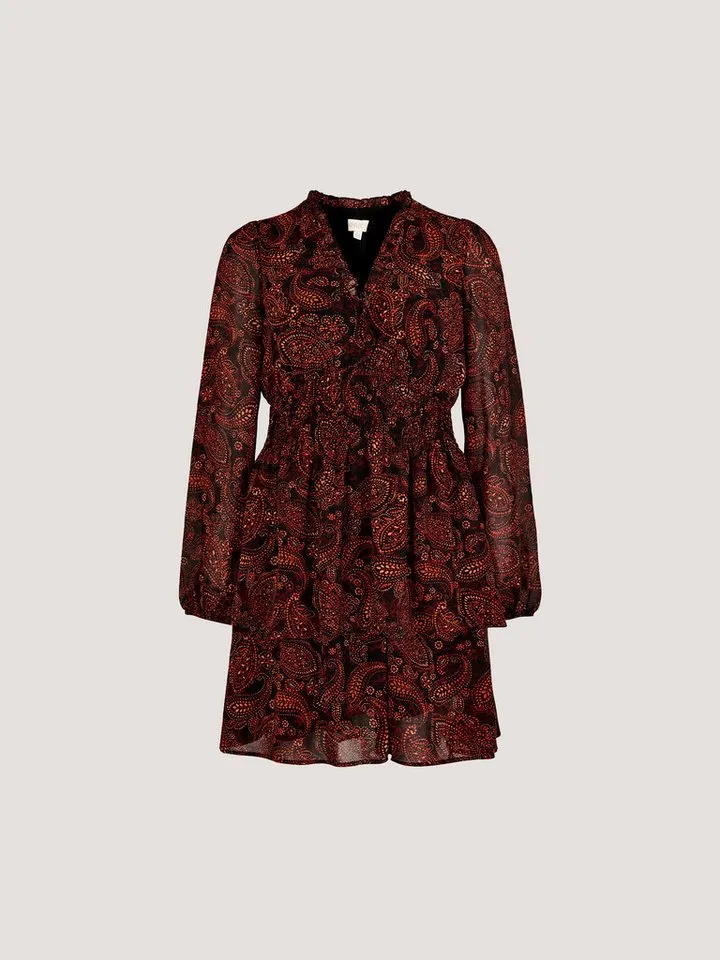 Apricot Apricot Minikleid Druckkleid mit Batik-Paisley-Muster, Orange, – Produktbild 5 von 5