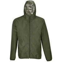 NEOBLU NEOBLU Unisex Wasserdichte Windjacke Atmungsaktiv Kapuzenjacke Übergangsjacke Wandern Trekking, Grün (khaki), – Produktbild 1 von 1