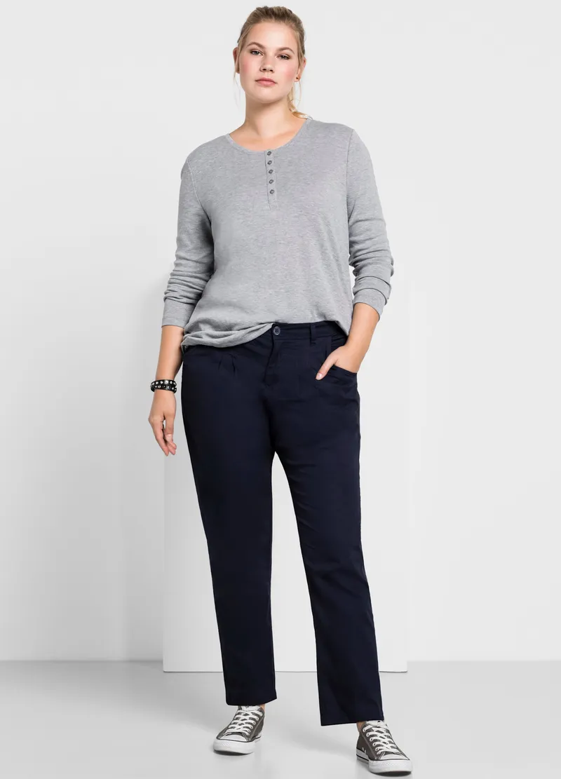 sheego Chinohose, Marine, – Produktbild 3 von 3