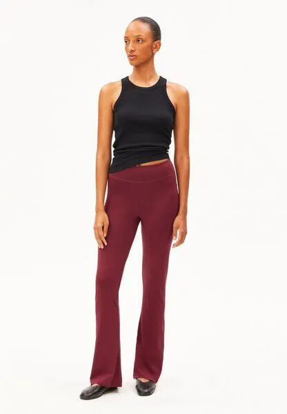 ARMEDANGELS ARMEDANGELS REHMAA Damen Leggings aus Bio-Baumwoll Mix, Velvet red, – Produktbild 5 von 5