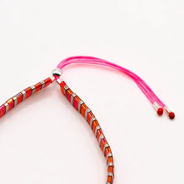 juni juni Tila Armband Pink Silber – Produktbild 4 von 4