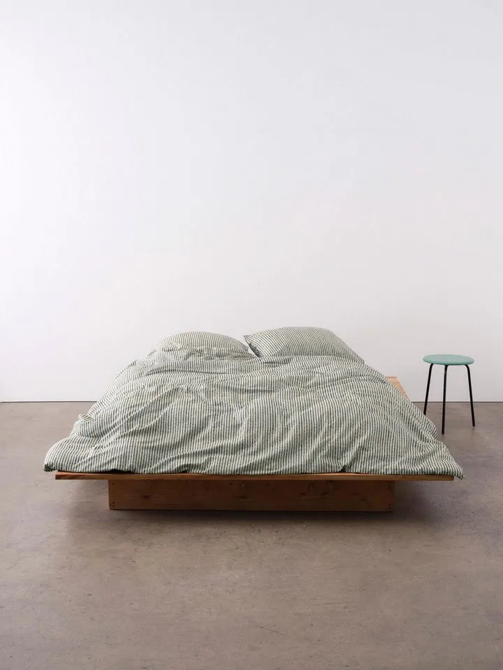 Marc O'Polo Home Bettwäsche Janne, Satin, 2 teilig, mit Streifen, Beige, – Produktbild 2 von 5