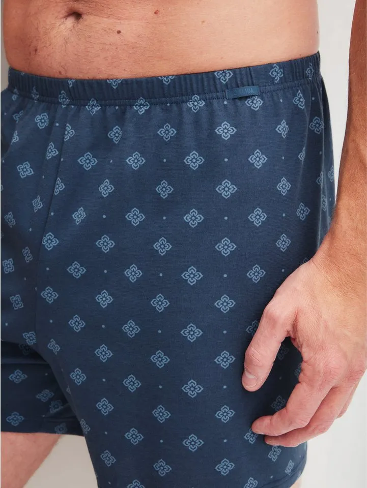CALIDA CALIDA Boxershorts Prints ohne Eingriff, lockere Passform, in Single-Jersey Qualität, Blau, – Produktbild 4 von 5