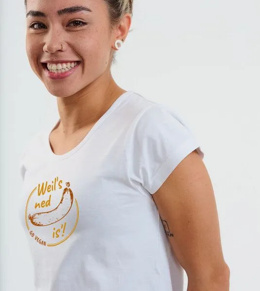 Gary Mash GARY MASH Shirt Asheville Weil’s ned wurscht is‘! aus Bio-Baumwolle, Weiß, – Produktbild 4 von 4