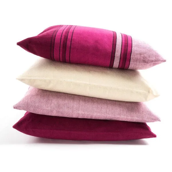 HängemattenGlück HängemattenGlück Sofakissen 40x40 Latex & Kapok - Lilatöne, Pinkrose, – Produktbild 2 von 4