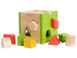 EverEarth EverEarth Sortierwürfel aus Holz 13 x 13 x 13 cm – Produktbild 1 von 1
