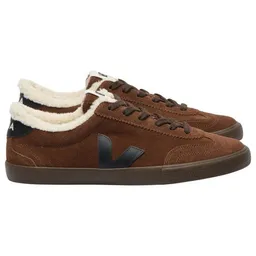 Veja Veja Damen-Sneaker Volley Winter Suede Walnut Black Eagle – Produktbild 1 von 1
