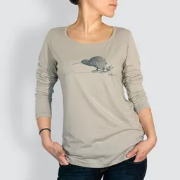 little kiwi little kiwi Damen Longsleeve, "Kiwi" – Produktbild 1 von 1