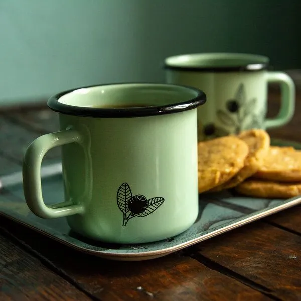 Cmig Cmig Emaille Tasse Blaubeeren, Mint, – Produktbild 2 von 4