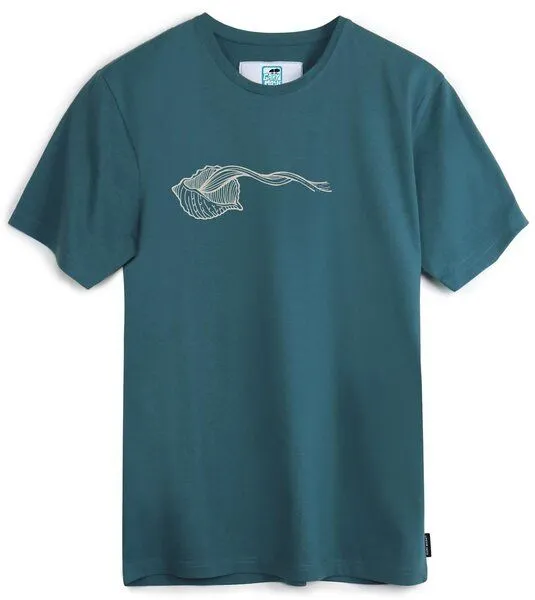 Gary Mash GARY MASH T-Shirt Muschel aus Biobaumwolle, Dunkles petrol (petrol), – Produktbild 4 von 4