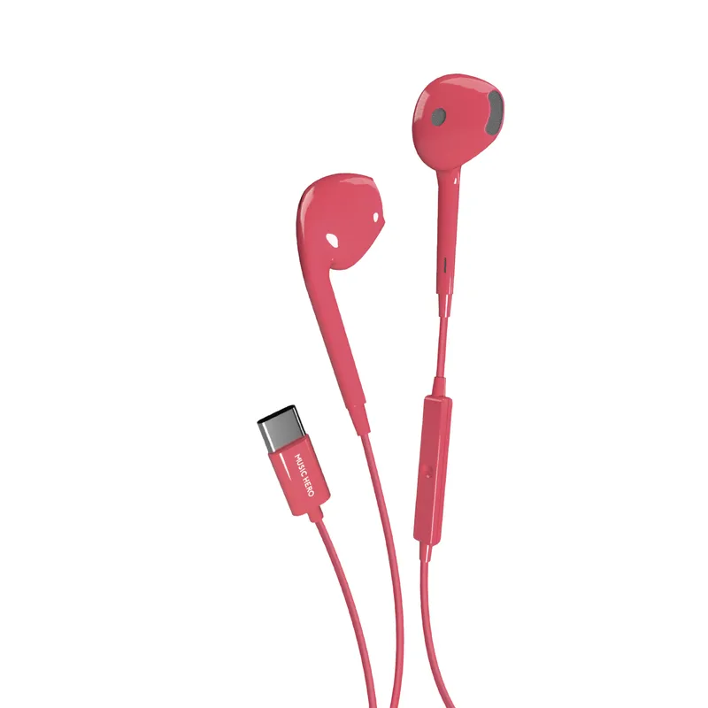 SBS SBS Tubb Kabelgebundene Ohrhörer mit USB-C-Anschluss, Pink, – Produktbild 1 von 1
