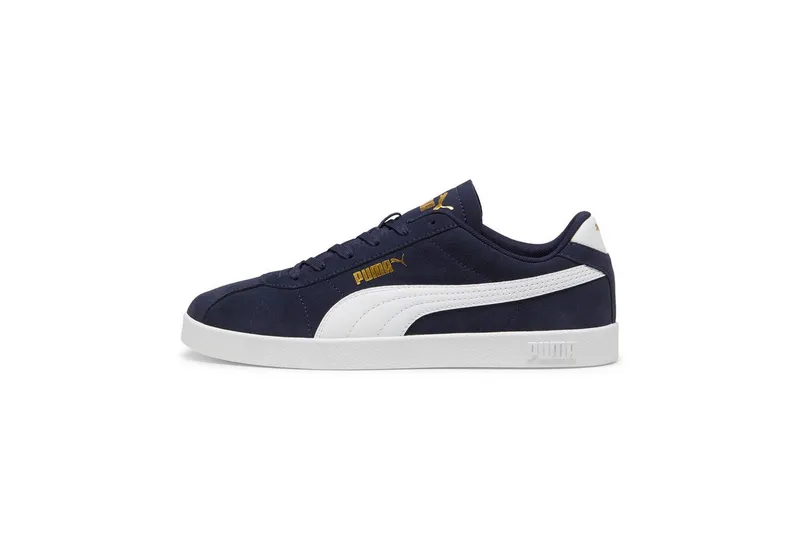 Puma Puma CLUB II Sneaker aus Leder, mit Schnürverschluss, mit profiliertem Laufsohlenprofil, Blau, – Produktbild 2 von 5