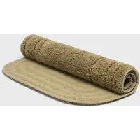 Yumeko Yumeko Ovale Badematte 60x90 cm aus Bio-Baumwolle, Olive green, – Produktbild 1 von 1