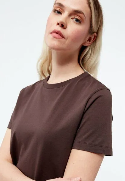 Givn Berlin Givn Berlin T-Shirt GBFINE aus Bio-Baumwolle, Coffee brown, – Produktbild 4 von 4