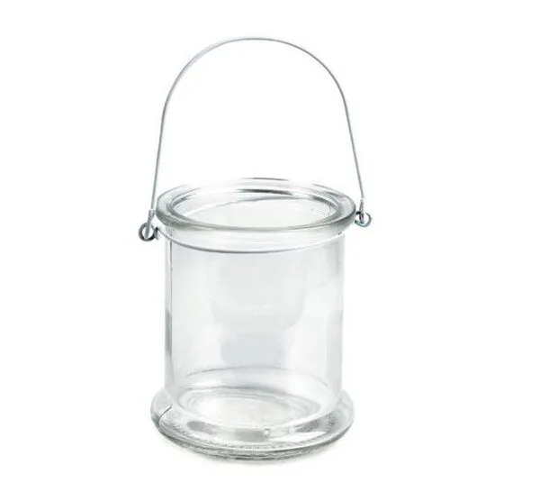 ReineNatur ReineNatur Windlicht – Teelichthalter – Laterne aus Glas mit Metallbügel – Produktbild 1 von 1