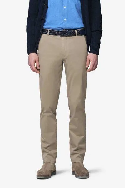 Meyer MEYER PIMACOTTON SATIN CHINO, Beige (beige), – Produktbild 1 von 4