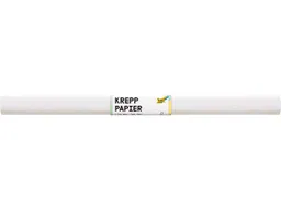 folia folia Krepppapier-Rollen, 50 cm x 2 m, 10 Rollen, weiß – Produktbild 1 von 1