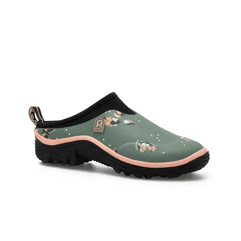 Rouchette Damen-Gartenclogs Rouchette Trial Open Blossom, Vert, – Produktbild 1 von 1