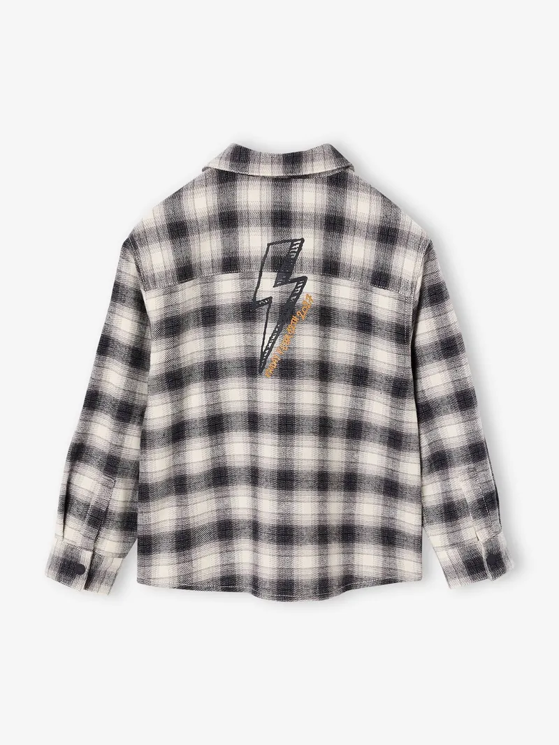 Vertbaudet Vertbaudet Hemd Flanell Jungen, Grau, – Produktbild 2 von 6