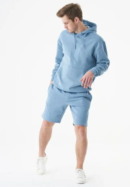 ORGANICATION ORGANICATION ESSENTIALS-SHADI- Shorts aus Bio-Baumwolle, Steel blue, – Produktbild 2 von 4