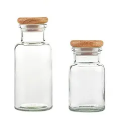 mikken mikken Gewürzglas / Vorratsglas 150 / 300 ml rund mit Holzdeckel – Produktbild 1 von 1
