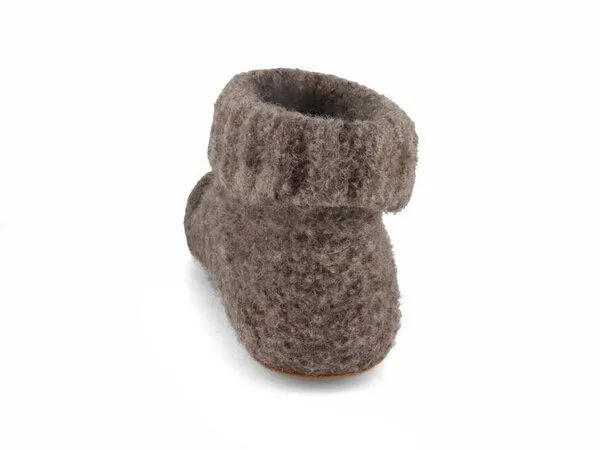 Gottstein Gottstein Knit Boot Hüttenschuhe aus reiner Schurwolle, Braun, – Produktbild 3 von 3
