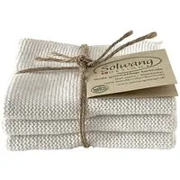 Solwang Design Solwang Design 3er-Set Spültücher aus 100% Biobaumwolle, leuchtende Farben, Weiss, – Produktbild 1 von 1