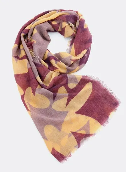 Djian Djian Schal aus Merino-Wolle – KARI – mulesingfrei, Lila, – Produktbild 2 von 4
