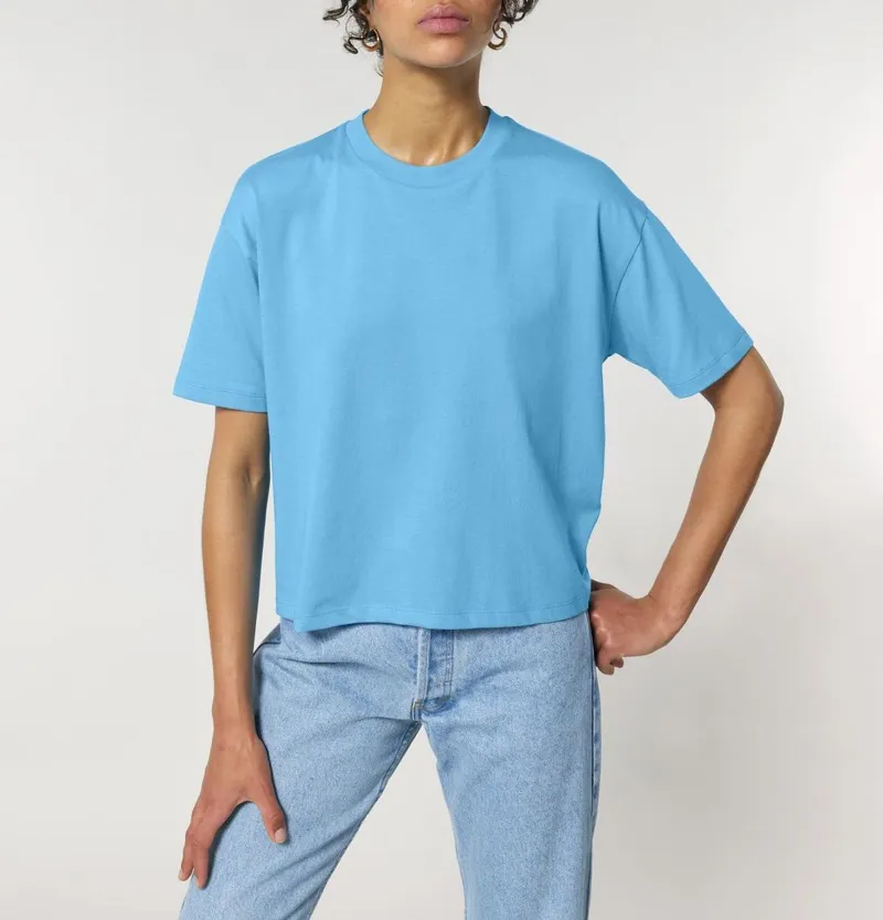 UNIPOLAR UNIPOLAR Boxy T-Shirt Novice, Aqua blue, – Produktbild 1 von 1