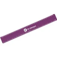 Lineal 'Flexi' 30 cm inkl. 1-farbigem Aufdruck, violett – Produktbild 1 von 1