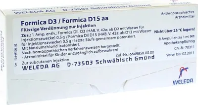 Weleda Formica D3 / Formica D15 aa Ampullen – Produktbild 2 von 2