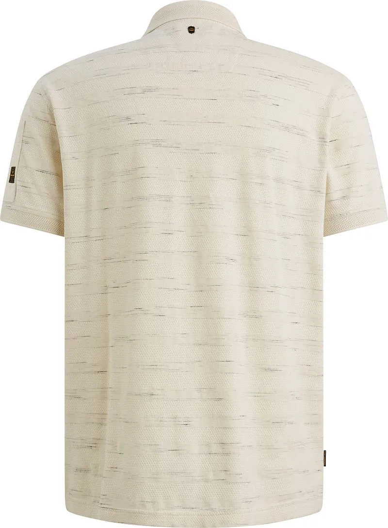 PME Legend PME Legend Popcorn Polo Bone White - Größe S, Weiß, – Produktbild 5 von 5