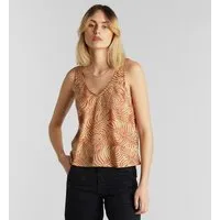 Dedicated DEDICATED Top Lolland, Palm leaves (orange), – Produktbild 1 von 1