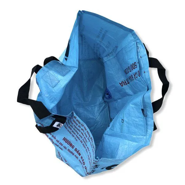 Beadbags Beadbags Große Einkaufstasche Ri42 recycelter Reissack, Hellblau, – Produktbild 3 von 3