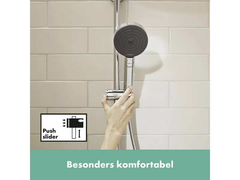 Grohe Grohe Handbrause Hansgrohe Handbrause-Set 3 Strahlarten Pulsify, Silberfarben, – Produktbild 1 von 3