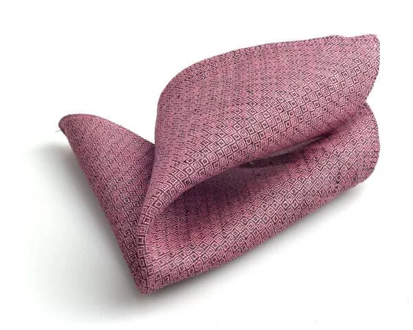 klYmp klYmp Einstecktuch Leinen Diamand, Mauve, – Produktbild 3 von 3
