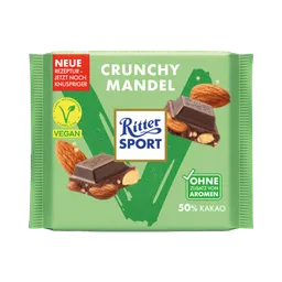 Ritter Sport Ritter Sport Vegan Crunchy Mandel 100g 50% Kakao – Produktbild 1 von 1