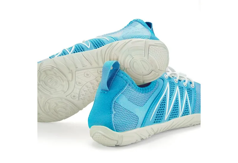 VENICE BEACH VENICE BEACH Badelatsche, Badeschuhe, Badeschlappe, Barfußschuh, leichter Slipper Aquaschuh Wasserschuh mit elastischen Bändern, schnelltrocknend VEGAN, Blau, – Produktbild 5 von 5