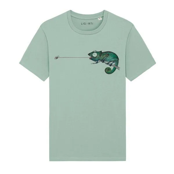 LIGARTI LIGARTI T-Shirt – Fliegenfänger, Mintgrün, – Produktbild 1 von 5