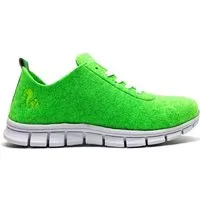 thies Veganer Sneaker "thies ® PET" aus recycelten Flaschen, ultraleicht und bequem, Neon grün, – Produktbild 1 von 1