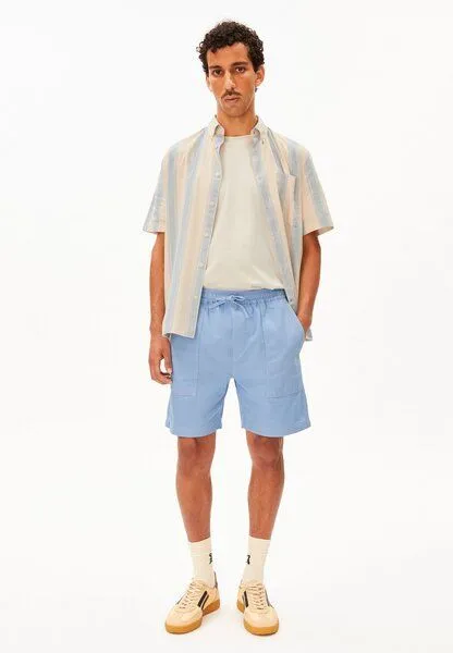 ARMEDANGELS ARMEDANGELS COTTON LINO Herren Leinen-Mix, Wedgwood, – Produktbild 4 von 4